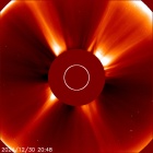 Latest LASCO C2 image of the Sun