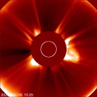 Latest LASCO C2 image of the Sun