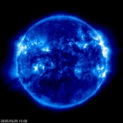 Click for time-lapse image of the sun