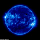 Click for time-lapse image of the sun